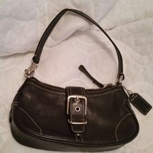 Coach black mini Hobo E30-7542